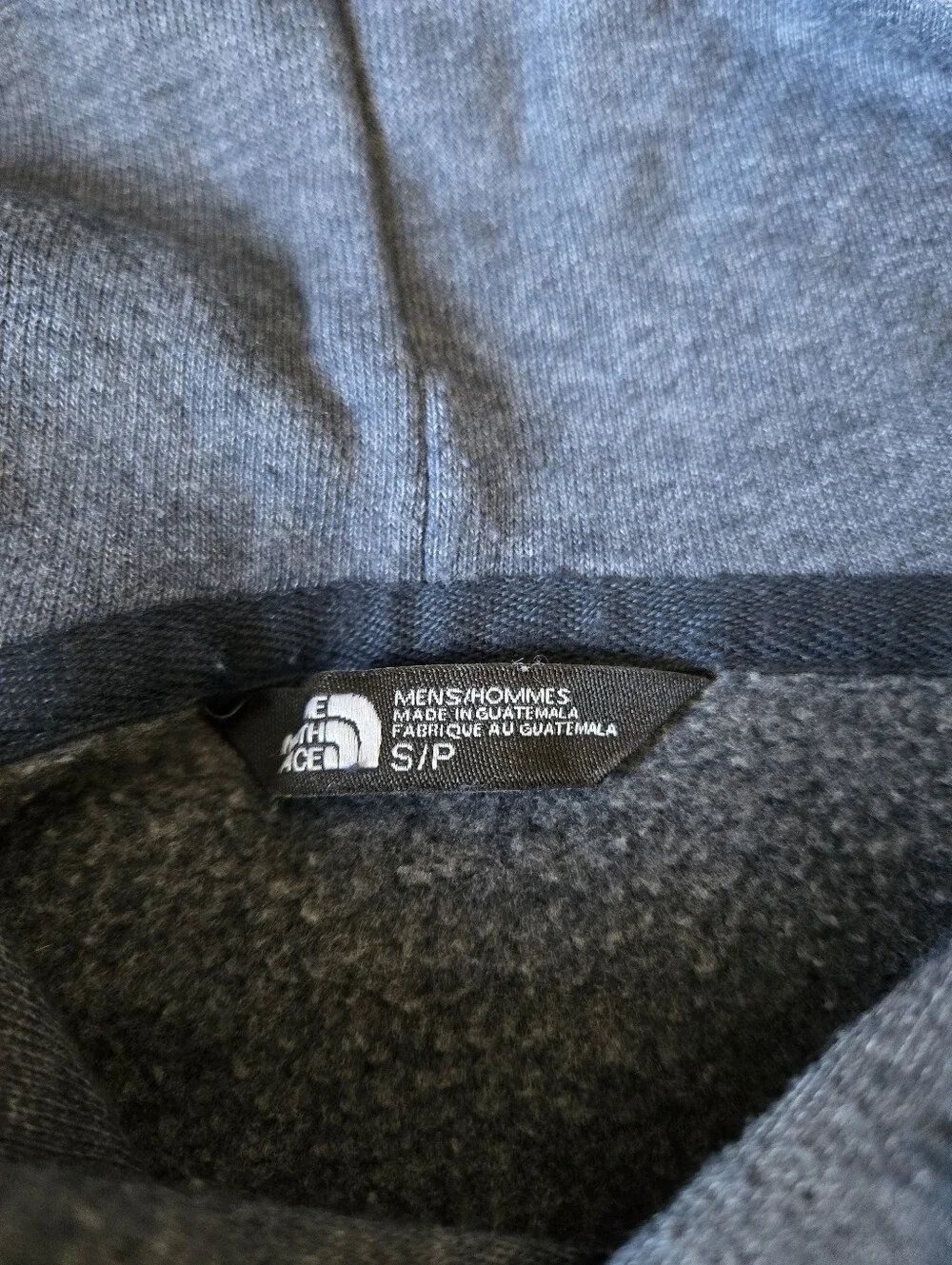 Men's North Face Hoodie- Charcoal Navy Size Small